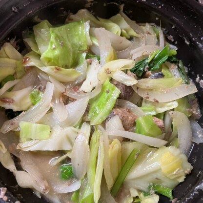 鯖の味噌煮缶を使いましたが美味しくできました